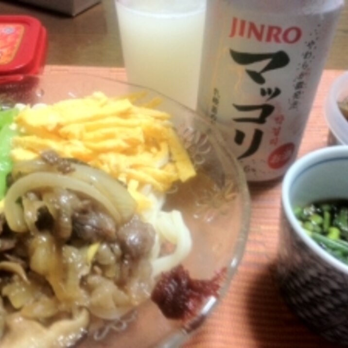 ビビンバ風冷やしうどん